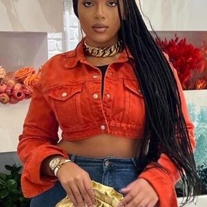 Stylish ZARA Red Cropped Jacket